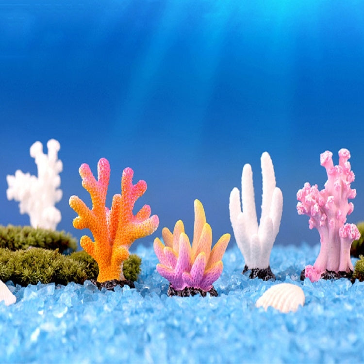 10 PCS Simulation Resin Coral Aquarium Fish Tank Small Ornaments, Colour: No. 7 White - Fish Tank Decoration by PMC Jewellery | Online Shopping South Africa | PMC Jewellery