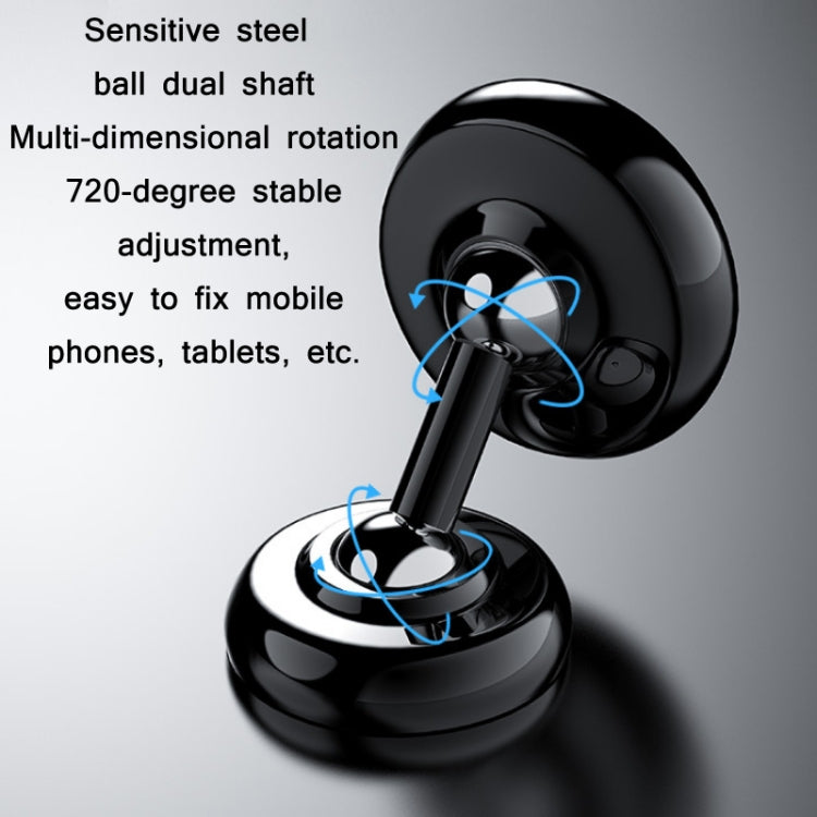 Car Aluminum Alloy Magnetic Mobile Phone Holder, Colour: Black (Luminous) - Car Holders by PMC Jewellery | Online Shopping South Africa | PMC Jewellery