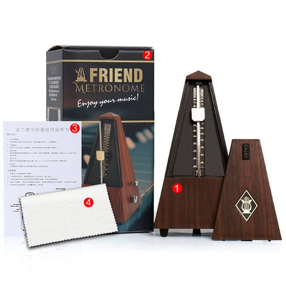 FRIEND Tower Mechanical Terrace Piano Guitar Violin Universal Rhythm Instrument(Tower Teak Color) - Stringed Instruments by PMC Jewellery | Online Shopping South Africa | PMC Jewellery