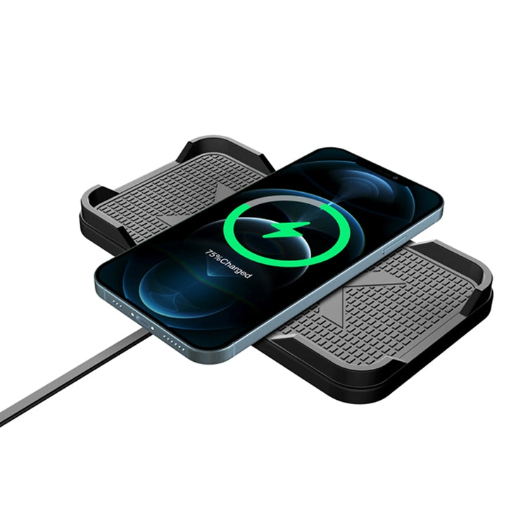 POLMXS C12 Car Anti-Slip Wireless Charger - Wireless Charging Pads by POLMXS | Online Shopping South Africa | PMC Jewellery | Buy Now Pay Later Mobicred