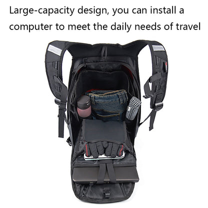 MOTOCENTRIC 11-MC-0077 Motorcycle EVA Turtle Shell Shape Riding Backpack(Black) - Bags & Luggages by MOTOCENTRIC | Online Shopping South Africa | PMC Jewellery