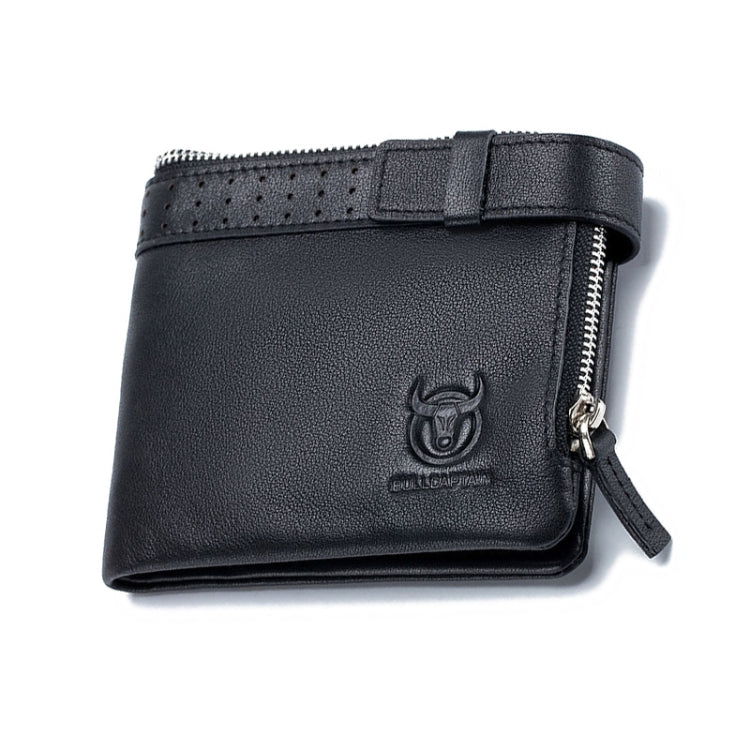 BULL CAPTAIN Anti-theft Brush Leather Wallet For Men(Black) - Wallets by BULL CAPTAIN | Online Shopping South Africa | PMC Jewellery | Buy Now Pay Later Mobicred