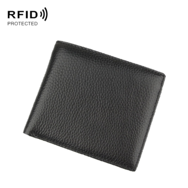 K-8018 RFID Anti-theft First Layer Cowhide Coin Purse Men Wallet - free shipping - PMC TechLife - Order now!