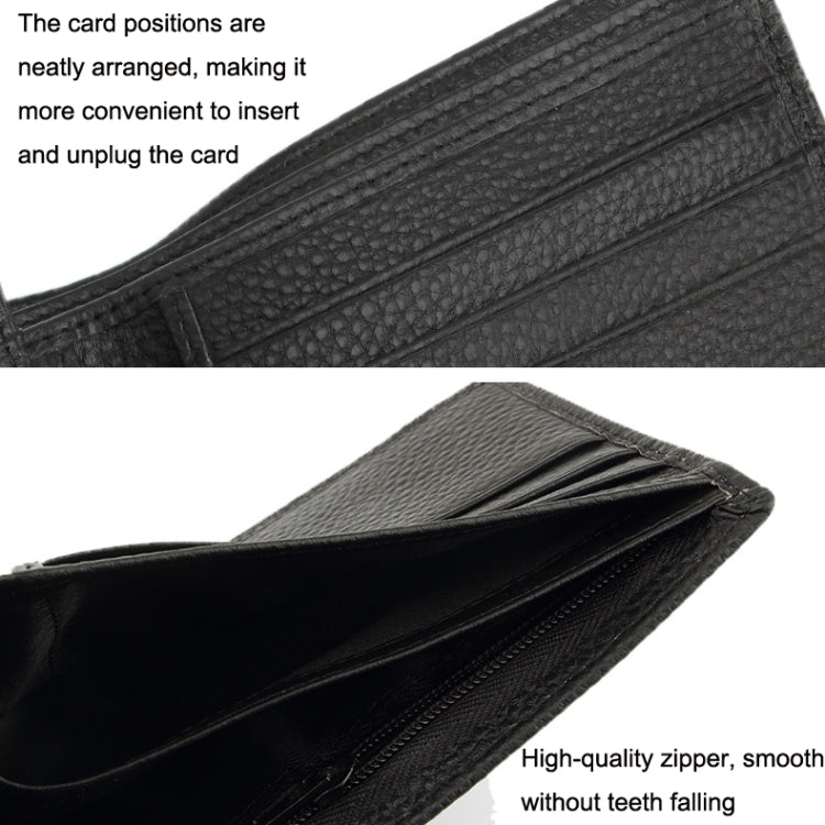 K-8018 RFID Anti-theft First Layer Cowhide Coin Purse Men Wallet - free shipping - PMC TechLife - Order now!