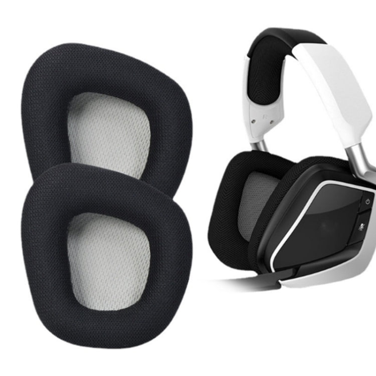 2 PCS Replacement Earpads for Corsair Void Pro Elite,Style: Black Protein Leather - Earmuff & Pad by PMC TechLife | Online Shopping South Africa | PMC TechLife