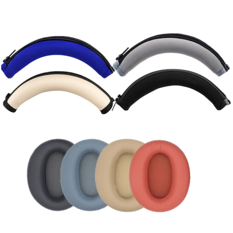 2 PCS Headset Earmuffs Sponge Cover for Edifier W820nb,Style: Black Head Beam - Earmuff & Pad by PMC TechLife | Online Shopping South Africa | PMC TechLife
