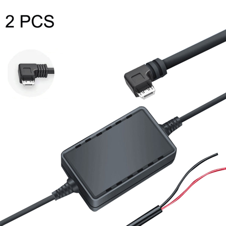 2 PCS USB Car Charge 12V To 5V Navigation Instrument Reduction Line(Android Left Bend) - DIY Modified Charger by PMC Jewellery | Online Shopping South Africa | PMC Jewellery