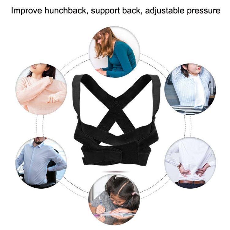 Invisible Back Anti-hunchback Posture Correction Belt, Size: L(Black) - Corrector by PMC Jewellery | Online Shopping South Africa | PMC Jewellery