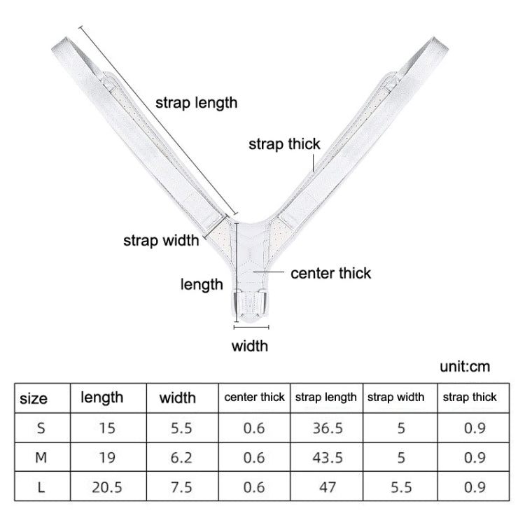 Invisible Breathable Posture Correction Belt Adjustable Back Corrector, Size: M (Gray) - Corrector by PMC Jewellery | Online Shopping South Africa | PMC Jewellery