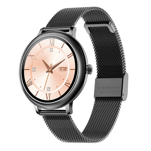 LOANIY CF80 1.08 Inch Heart Rate Monitoring Smart Bluetooth Watch, Color: Black Steel - Smart Watches by LOANIY | Online Shopping South Africa | PMC Jewellery | Buy Now Pay Later Mobicred