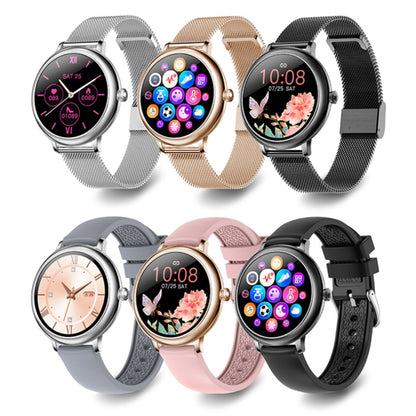 LOANIY CF80 1.08 Inch Heart Rate Monitoring Smart Bluetooth Watch, Color: Black Steel - Smart Watches by LOANIY | Online Shopping South Africa | PMC Jewellery | Buy Now Pay Later Mobicred