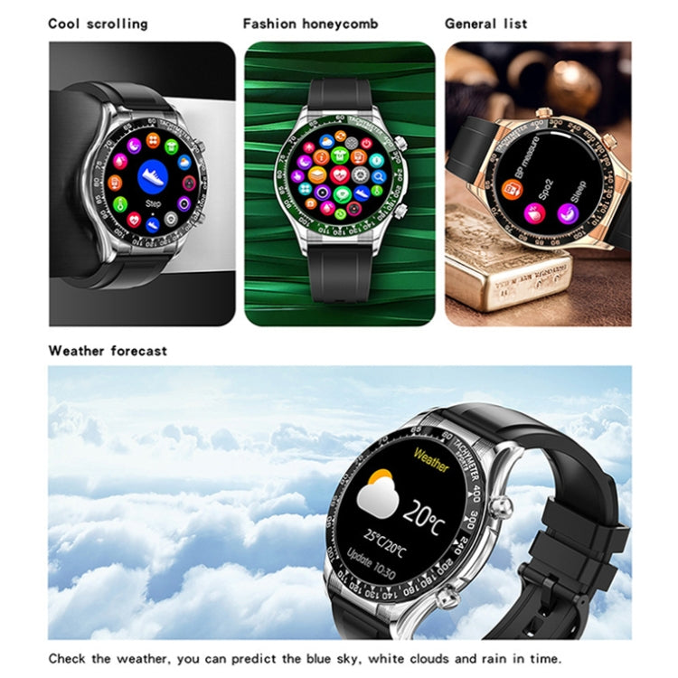 LOANIY E18 Pro Smart Bluetooth Calling Watch with NFC Function, Color: Gold Silicone - Smart Watches by LOANIY | Online Shopping South Africa | PMC Jewellery | Buy Now Pay Later Mobicred