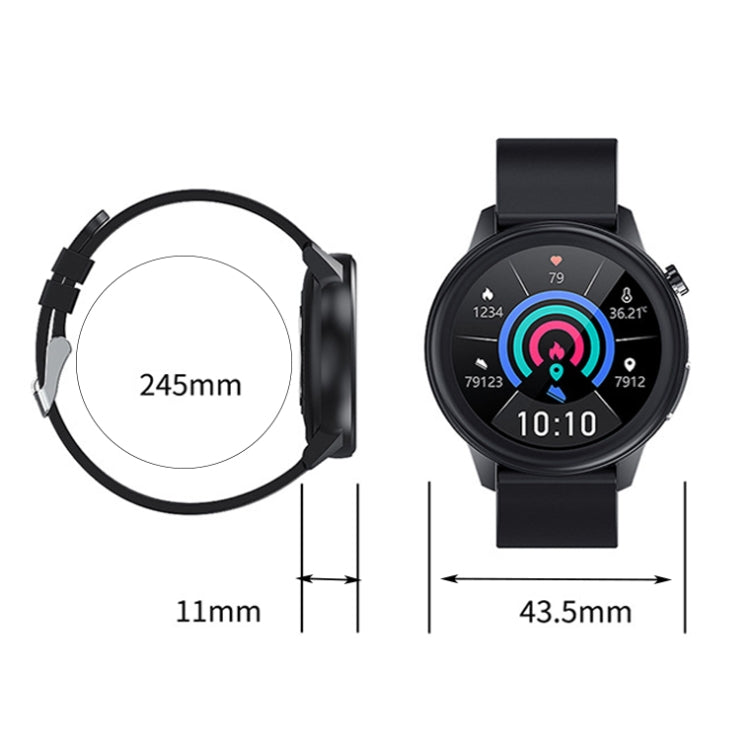 LOANIY E80 1.3 Inch Heart Rate Detection Smart Watch, Color: Black Leather - Smart Watches by LOANIY | Online Shopping South Africa | PMC Jewellery | Buy Now Pay Later Mobicred