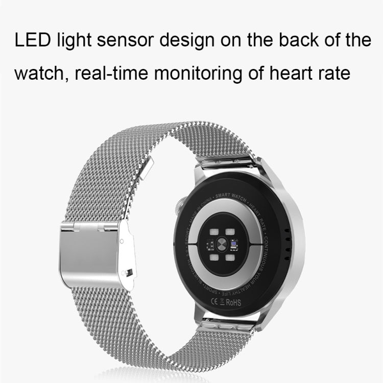Wearkey DT4+ 1.36 Inch HD Screen Smart Call watch with NFC Function, Color: Black Steel - free shipping - PMC TechLife - Order now!