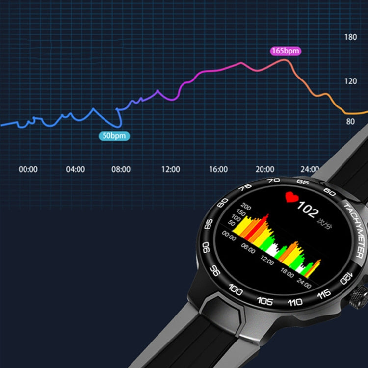 Wearkey E15 1.28 Inch Smart Heart Rate Monitoring Touch Screen Watch(Silver Gray) - Smart Watches by Wearkey | Online Shopping South Africa | PMC Jewellery | Buy Now Pay Later Mobicred