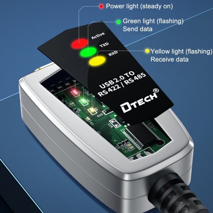 DTECH DT-5119 0.5m USB To RS485/422 Industrial Converter Serial Line Communication Adapter - RS485 / RS232 Series by DTECH | Online Shopping South Africa | PMC Jewellery | Buy Now Pay Later Mobicred