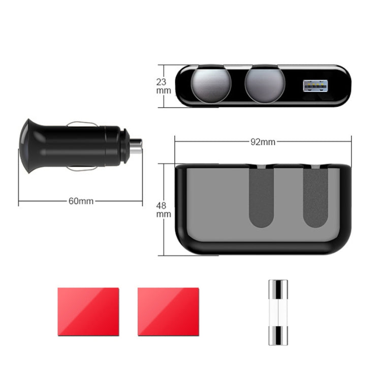 SHUNWEI Car Cigarette Lighter Charger 12/24V USB Converts Socket, Style: 2 Holes Single USB - Car Charger by SHUNWEI | Online Shopping South Africa | PMC Jewellery