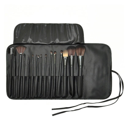 15 PCS / Set Black Makeup Brush Set Loose Powder Brush Makeup Tool - Makeup Brushes by PMC Jewellery | Online Shopping South Africa | PMC Jewellery