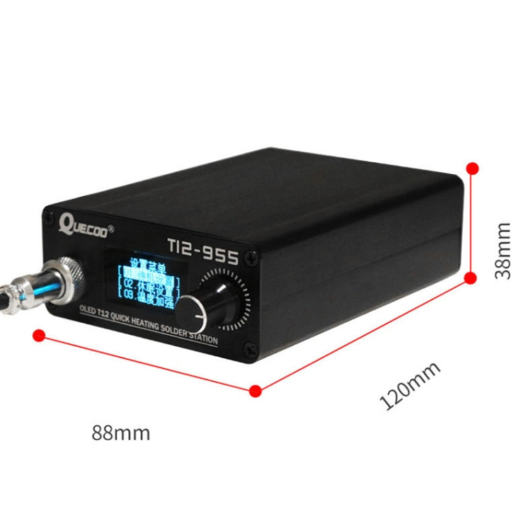 QUECOO 1.3-inch Screen Constant Temperature Soldering Iron, Set: EU Plug (955+P9) - free shipping - PMC TechLife - Order now!