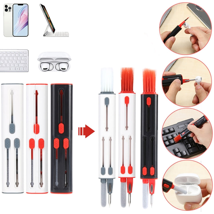 Bluetooth Headphones Earbuds Cleaning Pen(Black and Red) - Other Accessories by PMC TechLife | Online Shopping South Africa | PMC TechLife