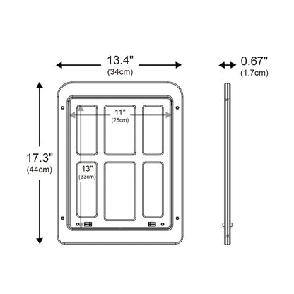 34cmx 44cm Pet Window Door Dog Cat Cave Anti-mosquito Pet Lattice Door(Black) - Pet Screen Doors by PMC Jewellery | Online Shopping South Africa | PMC Jewellery