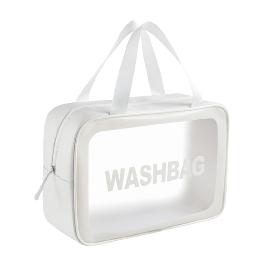 PVC Transparent Waterproof Portable Cosmetic Bag, Size: L (White) - Storage Boxes by PMC Jewellery | Online Shopping South Africa | PMC Jewellery