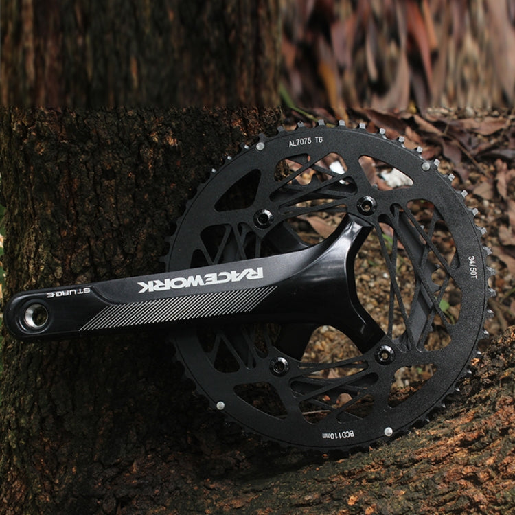 RACEWORK RKRFA Road Bike Aluminum Alloy 22-speed Crankset, Spec: 50-34T without BB - Bicycle Chains & Rounds by RACEWORK | Online Shopping South Africa | PMC Jewellery | Buy Now Pay Later Mobicred