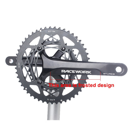 RACEWORK RKRFA Road Bike Aluminum Alloy 22-speed Crankset, Spec: 50-34T without BB - Bicycle Chains & Rounds by RACEWORK | Online Shopping South Africa | PMC Jewellery | Buy Now Pay Later Mobicred