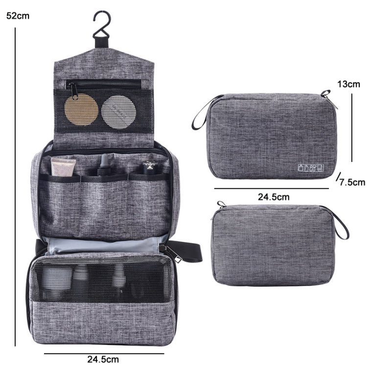 Portable Travel Waterproof Toiletries Storage Bag(Grey) - Storage Boxes by PMC Jewellery | Online Shopping South Africa | PMC Jewellery