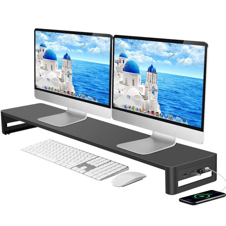 Vaydeer Multifunctional Desktop Widening Monitor Rack, Spec: Drawer Type (Wireless Charger) - Host Bracket by Vaydeer | Online Shopping South Africa | PMC Jewellery | Buy Now Pay Later Mobicred