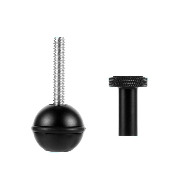 Ball Head Adapter Adjustable Screw Fixed Mount  Camera Underwater Diving Photography Lights Bracket(1/4 Inch  Black) - Connection Mount by PMC TechLife | Online Shopping South Africa | PMC TechLife
