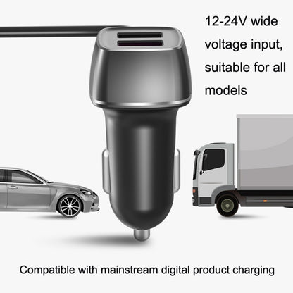 One For Four Car Charger QC3.0 Fast Charge 4USB Car Front And Rear Seat Car Charger, Style: Standard Edition - Car Charger by PMC Jewellery | Online Shopping South Africa | PMC Jewellery