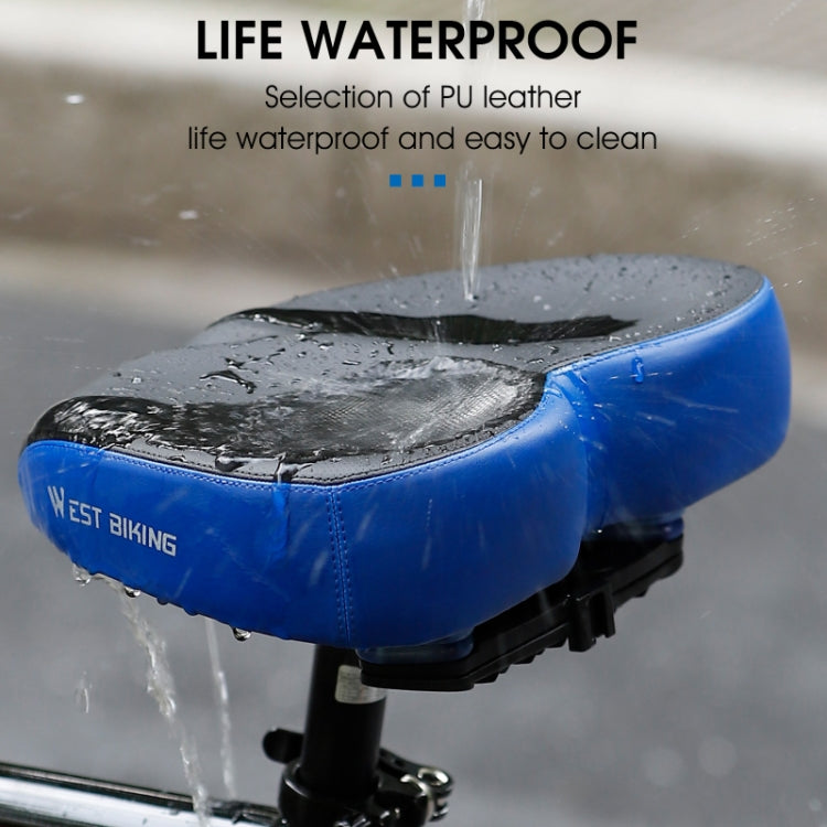 WEST BIKING Bicycle Widened And Comfortable Shock Absorbing Saddle(Black) - free shipping - PMC TechLife - Order now!