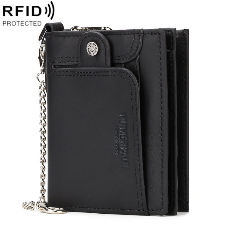 HUMERPAUL BP950 RFID Anti-Magnetic Men Wallet Large Capacity Multi-Card Solt Pocket(Black) - Antimagnetic RFID Package by HUMERPAUL | Online Shopping South Africa | PMC Jewellery | Buy Now Pay Later Mobicred