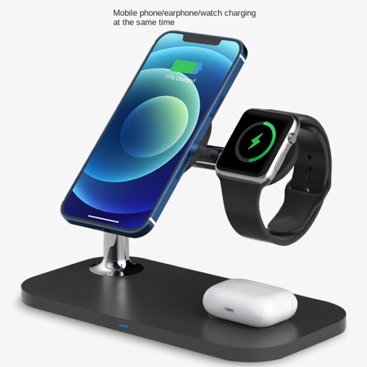 3 In 1 Magnetic Wireless Charger For iPhone12/13&iWatch&AirPods(White) - Multifunction Charger by PMC Jewellery | Online Shopping South Africa | PMC Jewellery