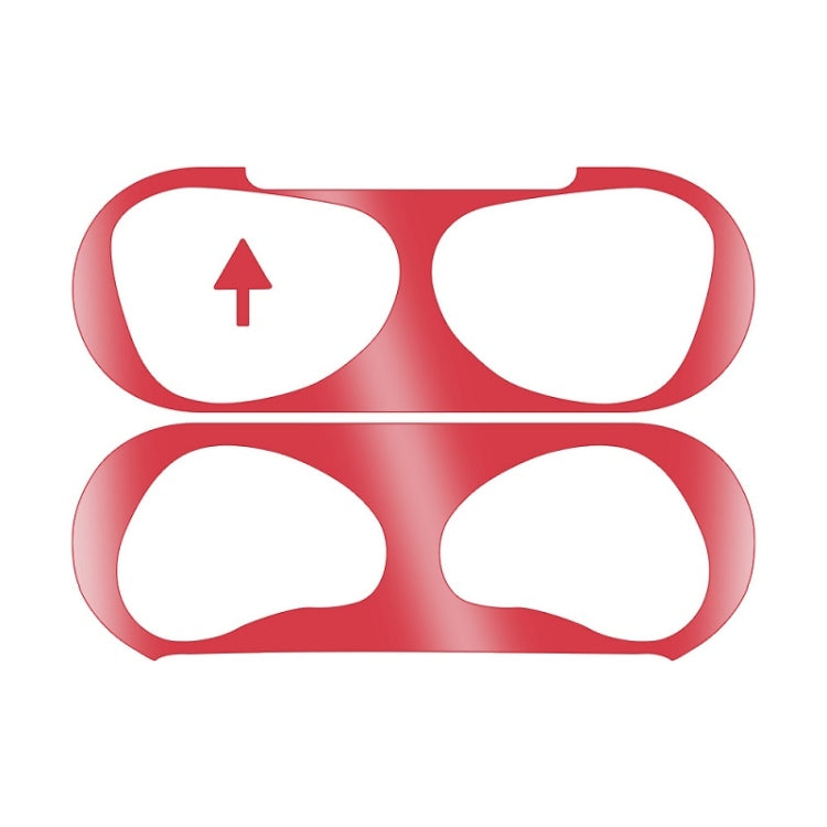 2 PCS Headphone Inner Cover Sticker Dustproof Protective Film For Airpods 3(Red) - Protective Sticker by PMC TechLife | Online Shopping South Africa | PMC TechLife | Buy Now Pay Later Mobicred