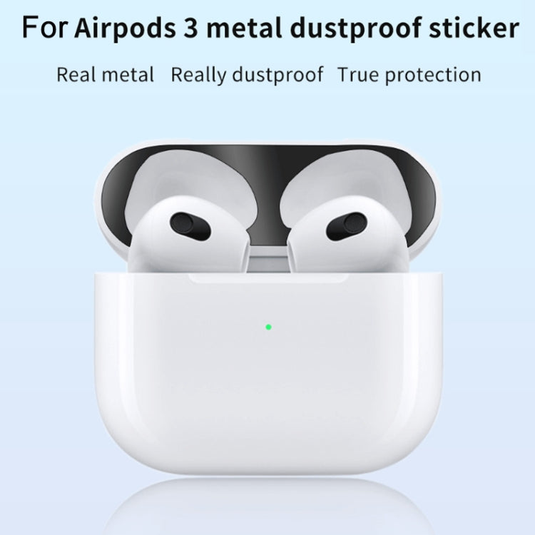 2 PCS Headphone Inner Cover Sticker Dustproof Protective Film For Airpods 3(Green) - Protective Sticker by PMC Jewellery | Online Shopping South Africa | PMC Jewellery