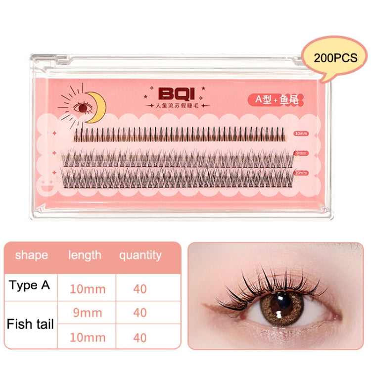 BQI B7229 Lightweight Natural Curling Three-dimensional Slim False Eyelashes, Style: Type A+Fishtail (120PCS) - Eyes by BQI | Online Shopping South Africa | PMC Jewellery | Buy Now Pay Later Mobicred