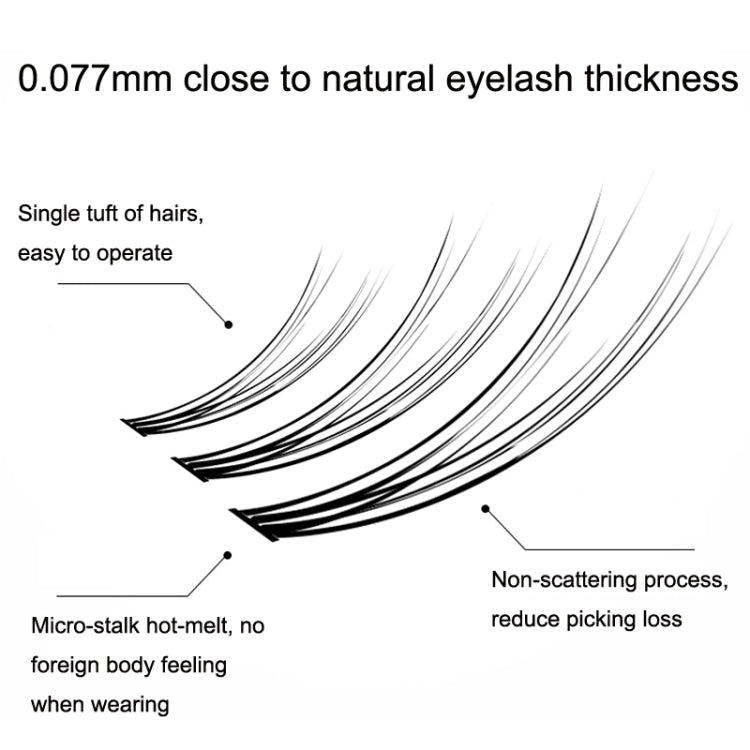 BQI B7229 Lightweight Natural Curling Three-dimensional Slim False Eyelashes, Style: Type A+Fishtail (120PCS) - Eyes by BQI | Online Shopping South Africa | PMC Jewellery | Buy Now Pay Later Mobicred