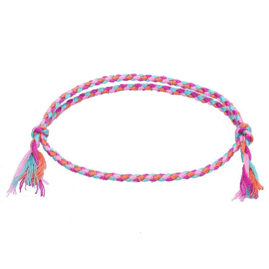 10pcs /Pack 1010-89 Four-strand Colorful Braided Rope Adjustable Bracelet(27) - Bracelets by PMC Jewellery | Online Shopping South Africa | PMC Jewellery | Buy Now Pay Later Mobicred