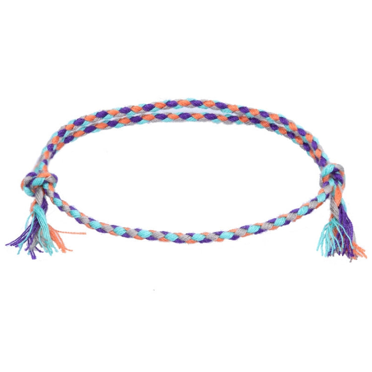 10pcs /Pack 1010-89 Four-strand Colorful Braided Rope Adjustable Bracelet(28) - Bracelets by PMC Jewellery | Online Shopping South Africa | PMC Jewellery | Buy Now Pay Later Mobicred