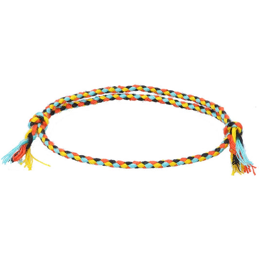 10pcs /Pack 1010-89 Four-strand Colorful Braided Rope Adjustable Bracelet(12) - Bracelets by PMC Jewellery | Online Shopping South Africa | PMC Jewellery | Buy Now Pay Later Mobicred