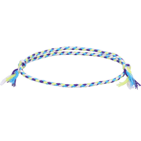 10pcs /Pack 1010-89 Four-strand Colorful Braided Rope Adjustable Bracelet(14) - Bracelets by PMC Jewellery | Online Shopping South Africa | PMC Jewellery | Buy Now Pay Later Mobicred