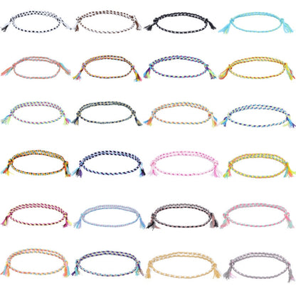 10pcs /Pack 1010-89 Four-strand Colorful Braided Rope Adjustable Bracelet(25) - Bracelets by PMC Jewellery | Online Shopping South Africa | PMC Jewellery | Buy Now Pay Later Mobicred