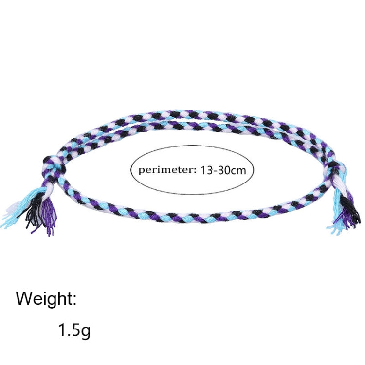 10pcs /Pack 1010-89 Four-strand Colorful Braided Rope Adjustable Bracelet(25) - Bracelets by PMC Jewellery | Online Shopping South Africa | PMC Jewellery | Buy Now Pay Later Mobicred