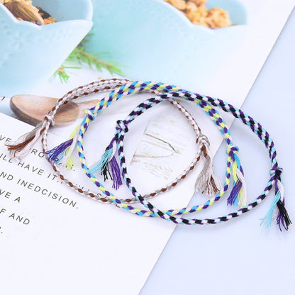 10pcs /Pack 1010-89 Four-strand Colorful Braided Rope Adjustable Bracelet(25) - Bracelets by PMC Jewellery | Online Shopping South Africa | PMC Jewellery | Buy Now Pay Later Mobicred