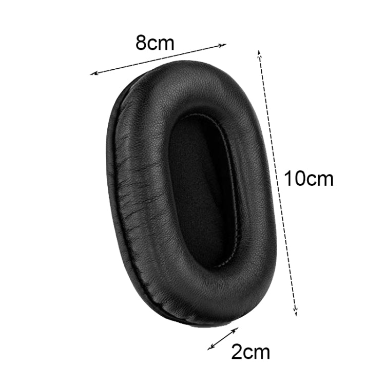 2 PCS Headset Sponge Earmuffs For SONY MDR-7506 / V6 / 900ST, Color: Brown Stitching - Earmuff & Pad by PMC TechLife | Online Shopping South Africa | PMC TechLife