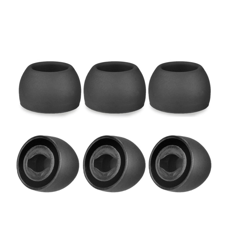 6 PCS Silicone Earplugs For TWS Samsung Galaxy Buds Pro(Small Black) - Anti-dust & Ear Caps by PMC Jewellery | Online Shopping South Africa | PMC Jewellery