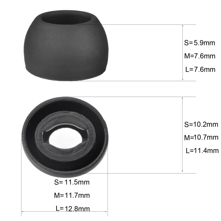 6 PCS Silicone Earplugs For TWS Samsung Galaxy Buds Pro(Small Gray) - Anti-dust & Ear Caps by PMC TechLife | Online Shopping South Africa | PMC TechLife