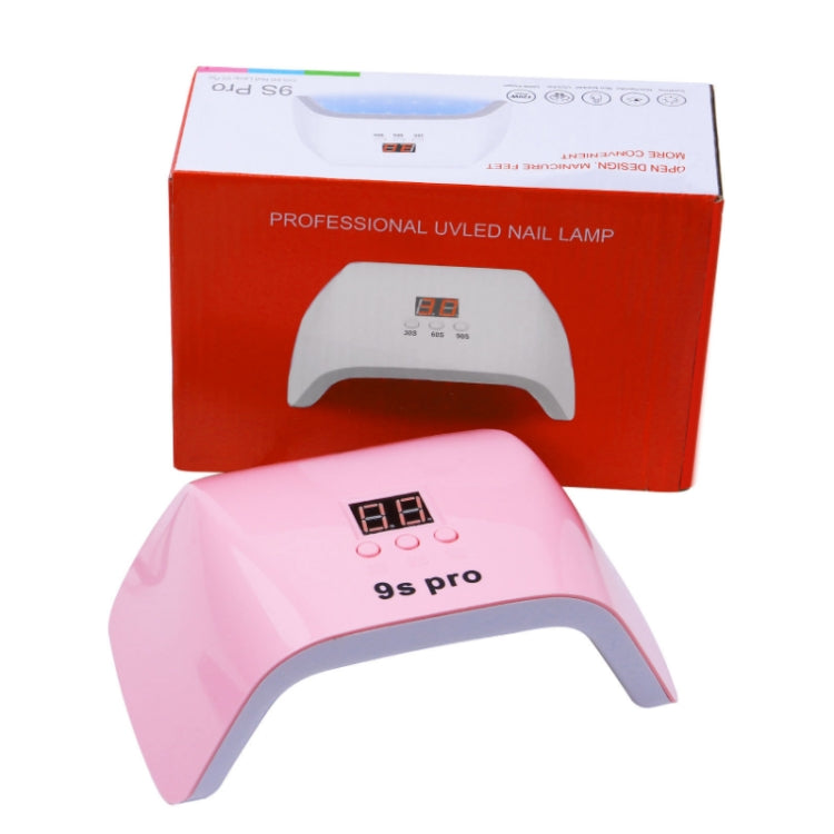 9S Pro 120W Dual Light Source Phototherapy Machine Smart Nail Lamp(Pink) - Nail Dryers by PMC Jewellery | Online Shopping South Africa | PMC Jewellery | Buy Now Pay Later Mobicred